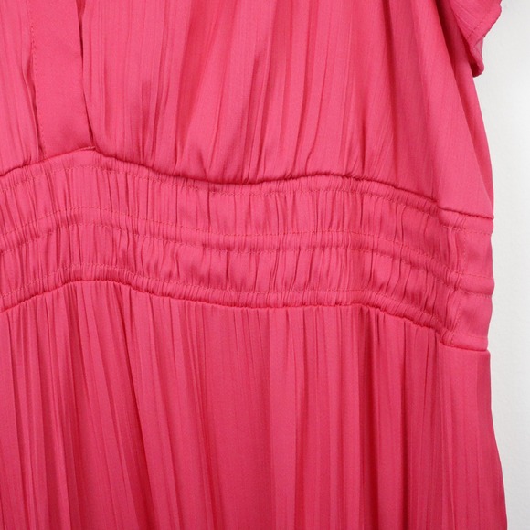 NWOT Anthropologie Somerset Silky Hot Pink Maxi Dress / 3X - Picture 7 of 9